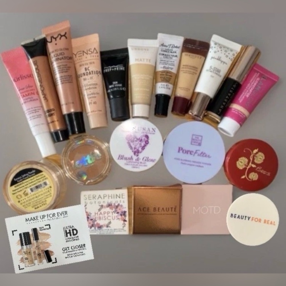 20pc Prestige Face Cosmetics Lot~Yensa Purlisse MAC +FREE Makeup Forever Samples